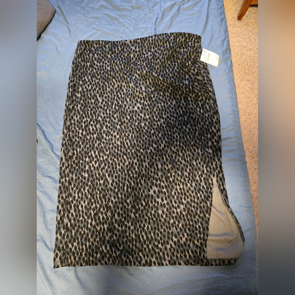 Womens leopard print pencil skirt